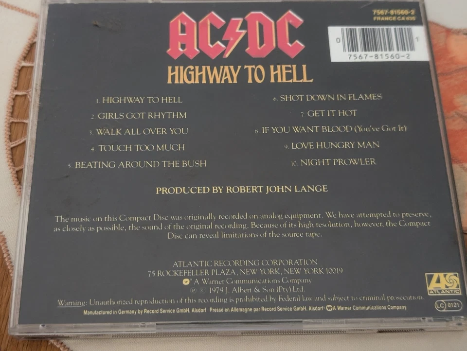 AC/DC - HIGHWAY TO HELL - 1979 Atlantic Hard Rock Girls got Rhythm Get it hot - Bild 4 von 4