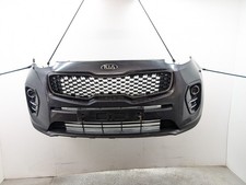 KIA SPORTAGE MK4 QL BUMPER FRONT COMPLETE IN DARK METAL SILVER 2017