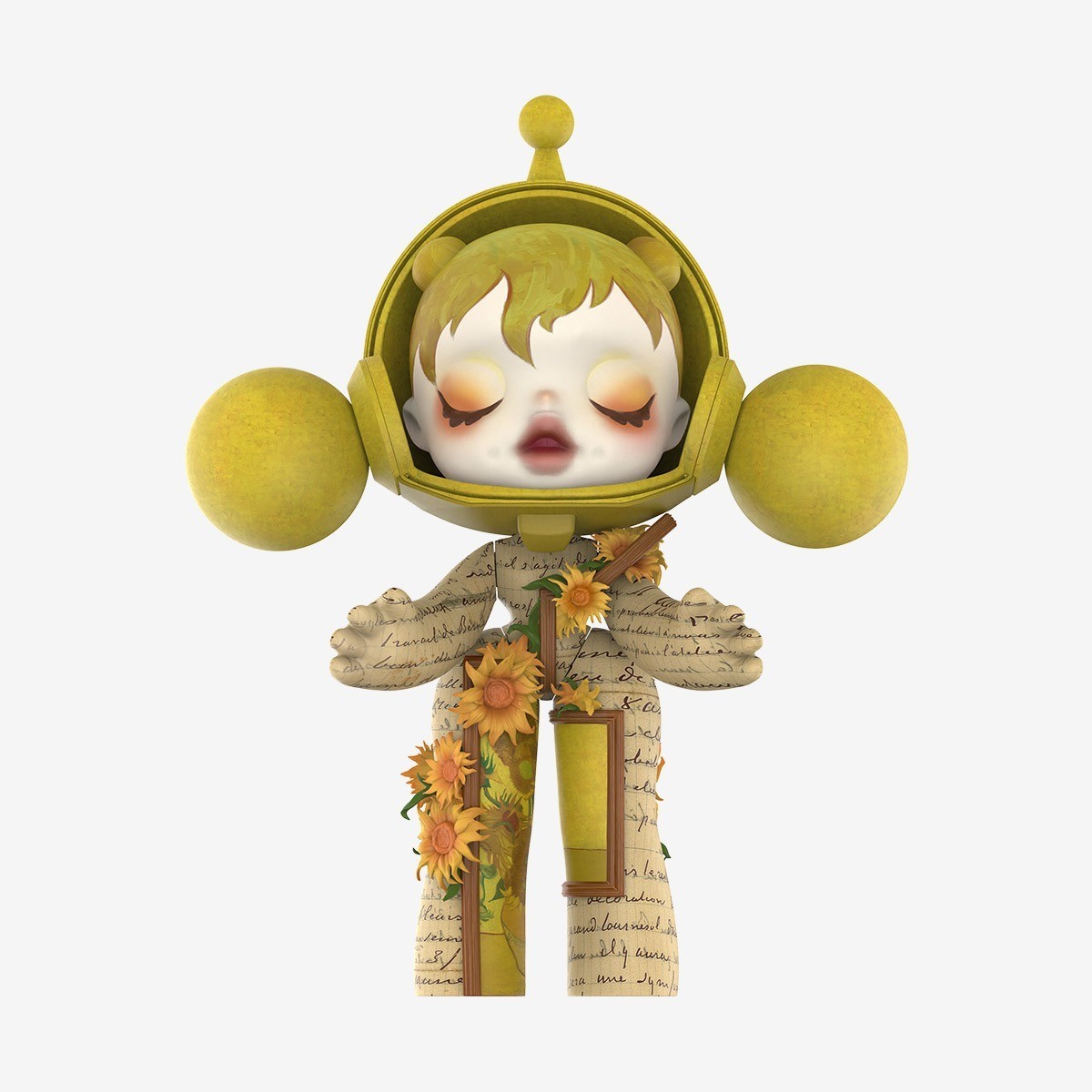 POP MART MEGA α SKULLPANDA 400% Van Gogh Museum Sunflower Figure 2025 New