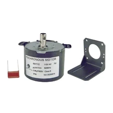 50KTYZ 30/36RPM Motor with Mounting Bracket - Black