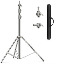 9.2ft/110'' Stainless Steel Light Stand, Heavy Duty Light Stand Photography T...