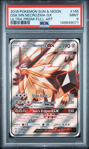 Dusk Mane Necrozma-GX graded PSA 9 for sale on eBay