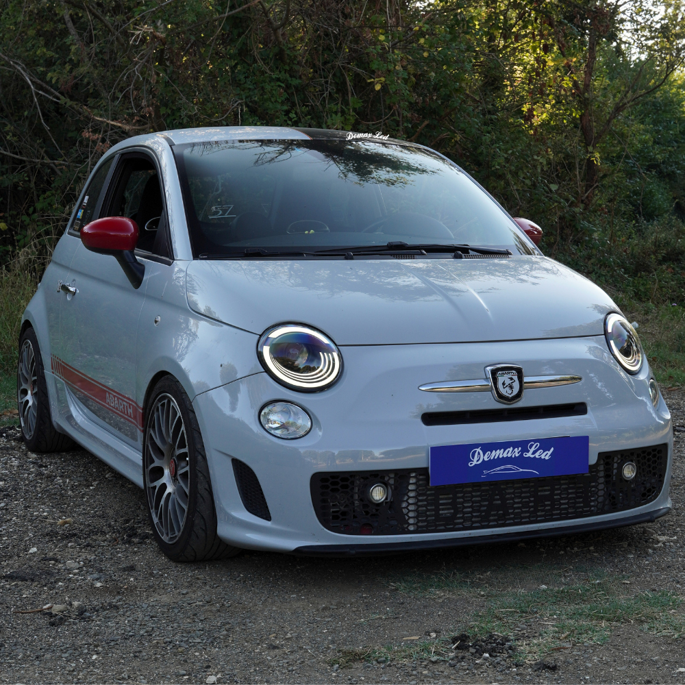 Full LED Headlights Fiat 500 Abarth 2012-2019 USA Version L+R | eBay