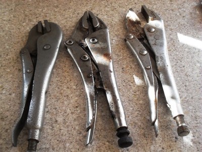 3x alte verstellbare Schraubenschlüssel Griffe Draper 10'' + Stanley Maulwurf + Selbstgriffwerkzeuge