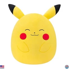 Jumbo 20" Squishmallows Pikachu Pokémon Plush - Ultra-Soft Official Cuddle Buddy
