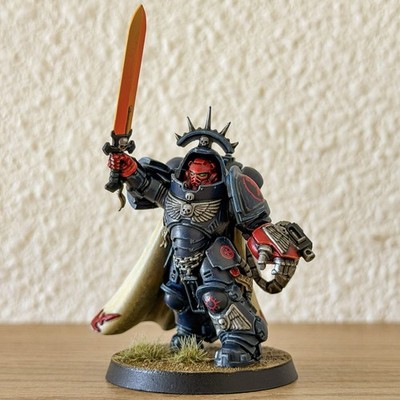 Warhammer 40k Crimson Fists - Painted Gravis Captain - Item 471-8