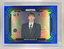Matas Buzelis 2024 Panini Prizm Draft Picks #67 Variation Blue RC /199