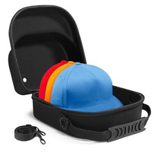 Small Hard Hat Travel Case for Baseball Caps - Crush Proof Cap Carrier for 3 ...