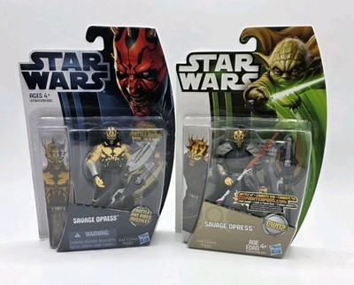 2 Savage Opress CW02 STAR WARS The Clone Wars YODA Green & Maul Card Rare 