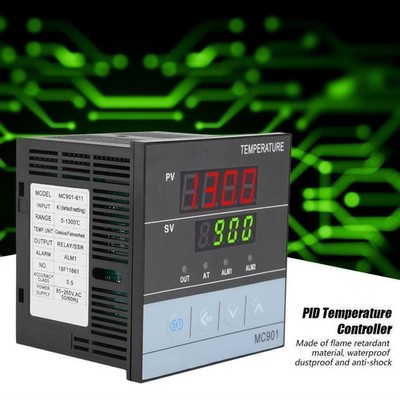 Digital PID Temperaturregler Controller K Typ PT100 Sensor Relais SSR Ausga O2D7