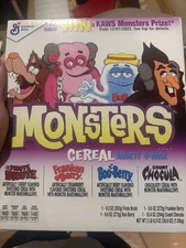 KAWS General Mills Monsters Cereal Variety Pack 4- Pack UNOPENED IN BOX-EXPIRED