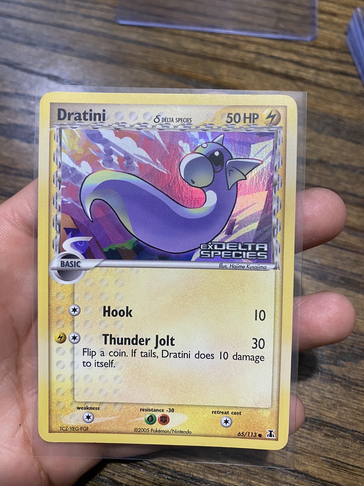 Dratini 65/113 Reverse Holo Stamp Pokemon TCG Card EX Delta Species Near Mint NM
