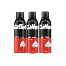 Gillette Classic Shaving Foam Regular 3 x 200ml