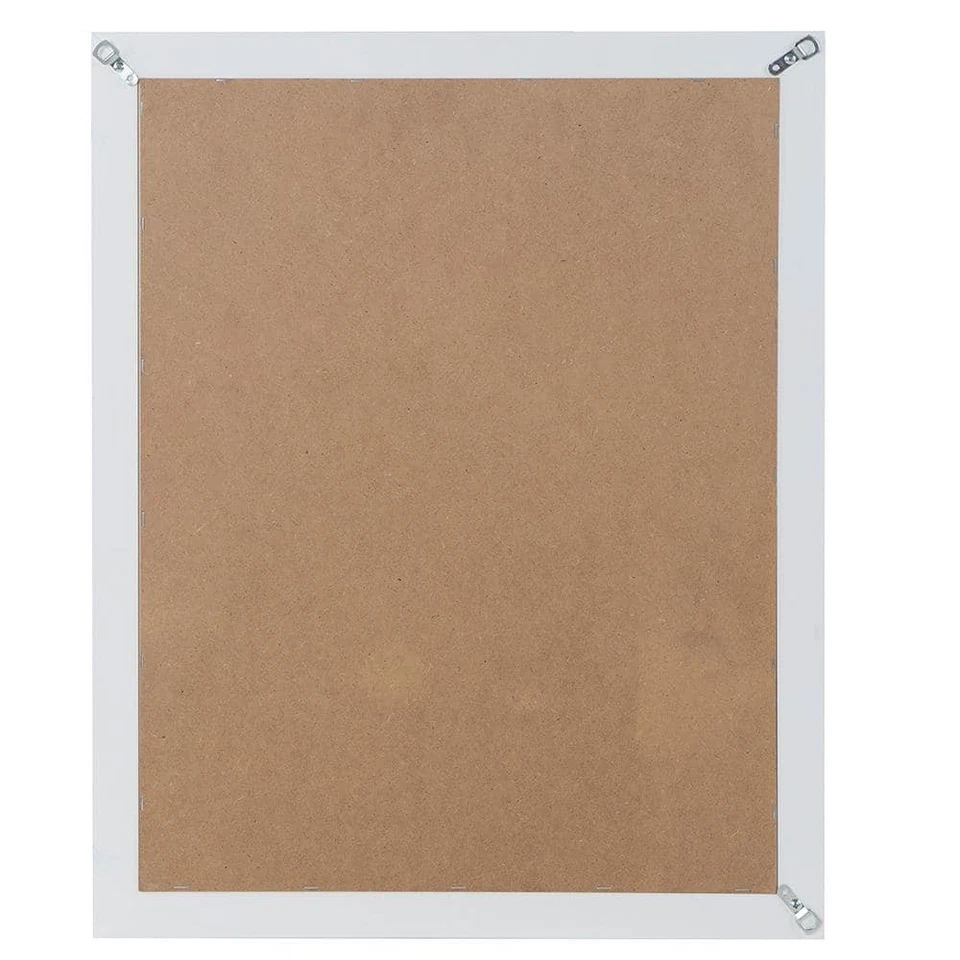 Glacier Bay Candlesby 22"x27" White Wood Framed Bathroom Vanity Wall Mirror - Image 3 of 4