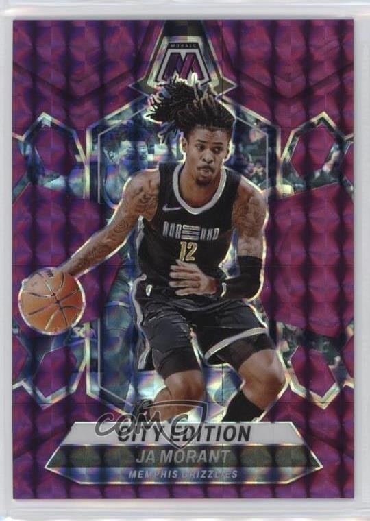 2023-24 Panini Mosaic City Edition Purple Prizm 71/99 Ja Morant #288 14rh