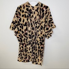 Cheetah Print Boutique Kimono Wrap Cover NEW