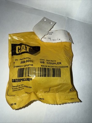New Genuine Cat 204-5098 9/16-18 THREAD QUICK DISCONNECT FEMALE COUPLER
