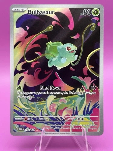 Pokémon TCG Bulbasaur Card 133/132 IR Mega Evolutions Near Mint Condition