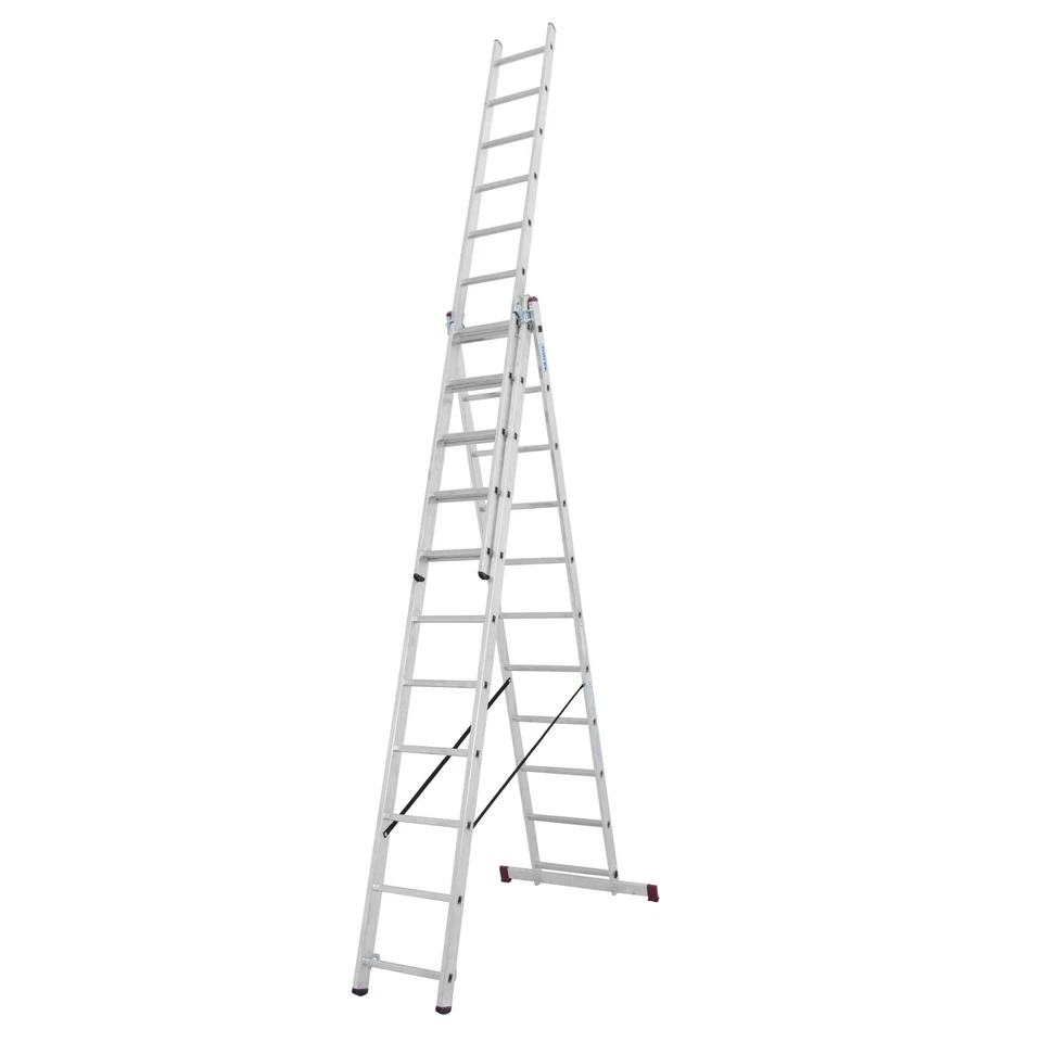 KRAUSE Corda VielzweckLeiter Mehrzweckleiter Allzweckleiter 3x11 Sprossen - Bild 2 von 3