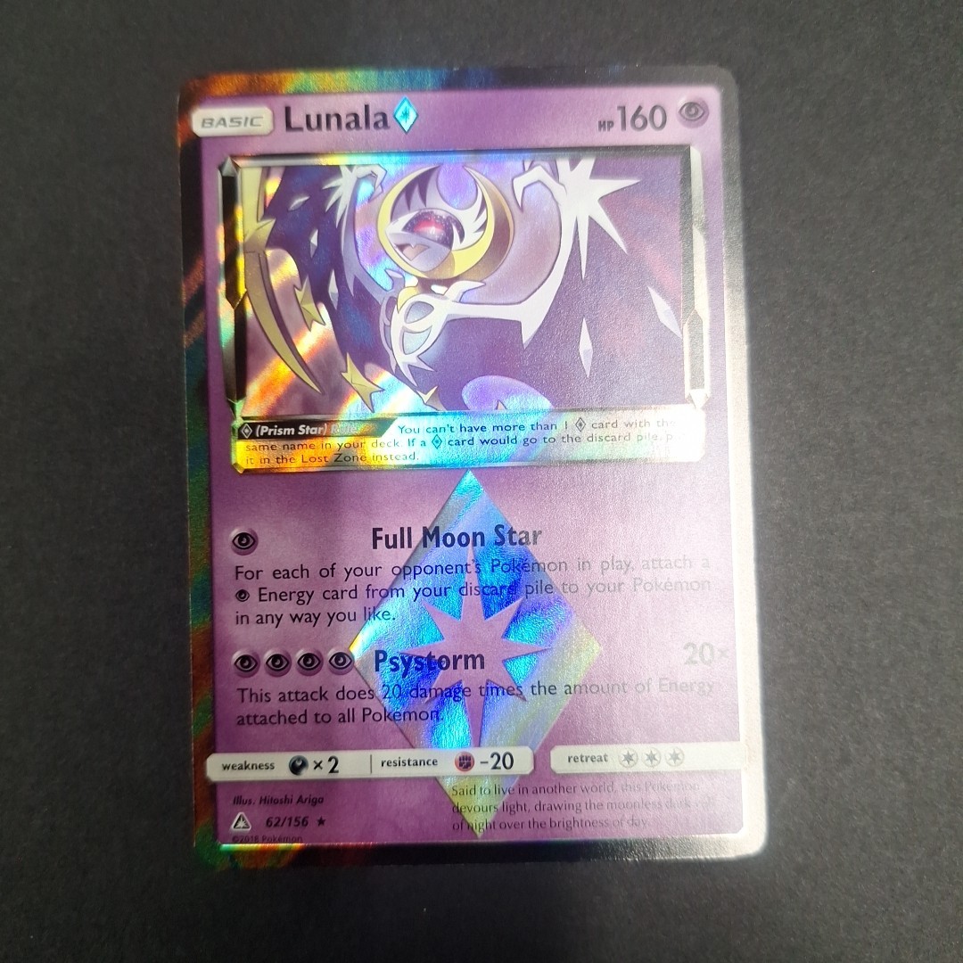 Pokemon Card TCG - Lunala 62/156 (Prism Star Rare) - Sm Ultra Prism - NM