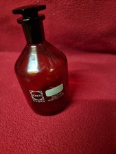 Chemie-Labor:  Chemikalien-Flaschen  braun Mit Geschliffenen-Stopfen 250 ml