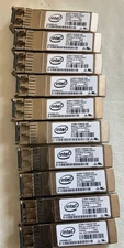 Lot of 10 Ten Intel AFBR-703SDZ-IN2 10GB 10gbe SR SFP 850nm E10GSFPSR E65689-001