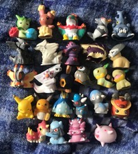 26 X Pokemon Figure Bundle Bandai Hollow Finger Puppet Pikachu Raichu Zekrom