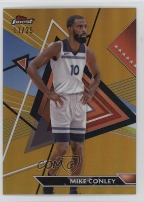 2023-24 Topps Finest Uncommon Gold Refractor 11/25 Mike Conley #153 5qp