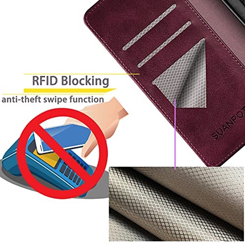 for Motorola Moto Edge 5G UW/Edge 2021 Wallet Case - RFID Blocking Credit - Picture 3 of 7