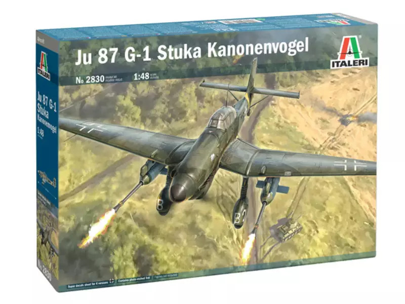 Maquette Ju 87 G-1 Stuka Kanonenvogel Italeri 2830 à l'échelle 1/48