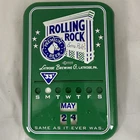 Vintage Rolling Rock Extra Pale Tin Calendar Latrobe Brewing PA Beer Sign