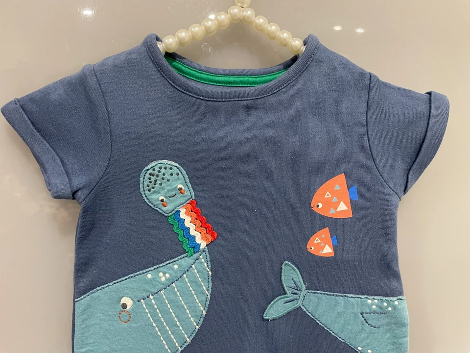 MOTHERCARE - Very Cute Baby Boy Ocean Romper - Size 1-3 Months - EUC - image 4 of 4