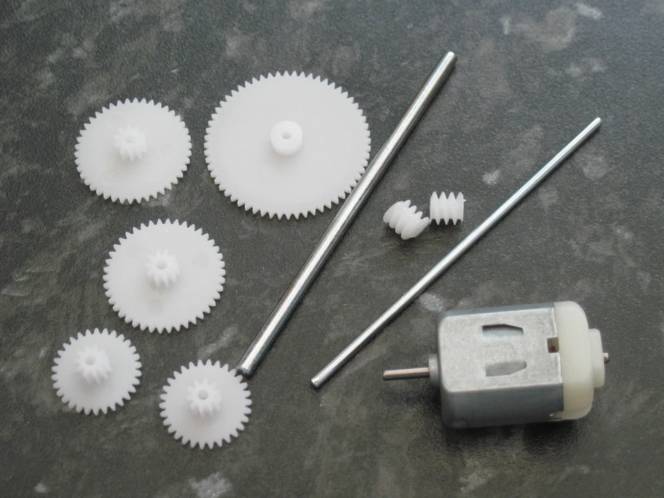 3v 3 volt 13100 Rpm DC Motor SHAFTS COGS GEARS 10MM WORM GEAR MODEL PROJECTS