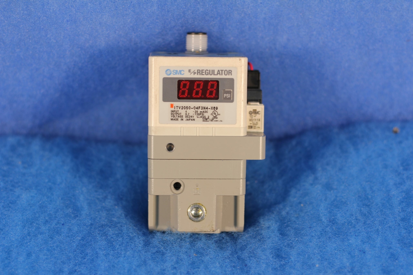 SMC ITV2050-04F3N4-X69 E/P Regulator 24VDC Class 2 90 Day Warranty