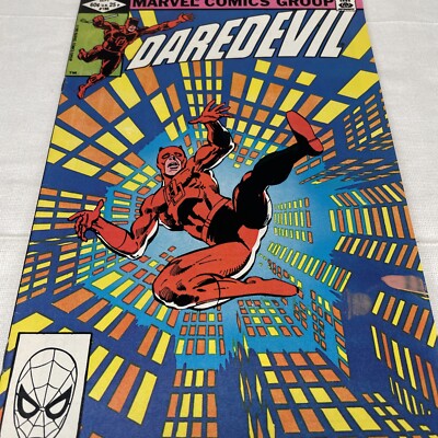 Daredevil #186 (1982) Marvel Man Without Fear Frank Miller Cover Mid Grade