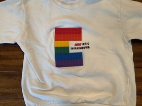 NES Sweatshirt 3D Lego Bricks Colorful, Vintage, Rare Child Size Small