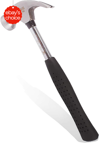 4Oz Mini Claw Hammer Steel Handle Woodworking Craft Non Slip Rubber - Picture 9 of 12