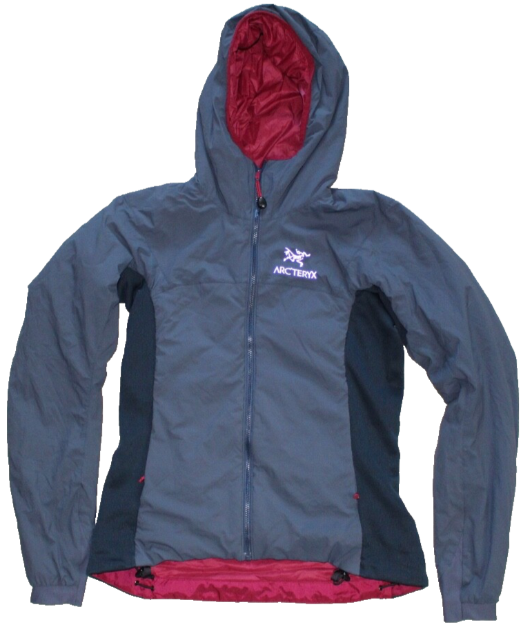 ARC'TERYX Atom Hoody LT DONNA S P 4 6 Orion Grigio Vino Borgogna DOWN PUFFER
