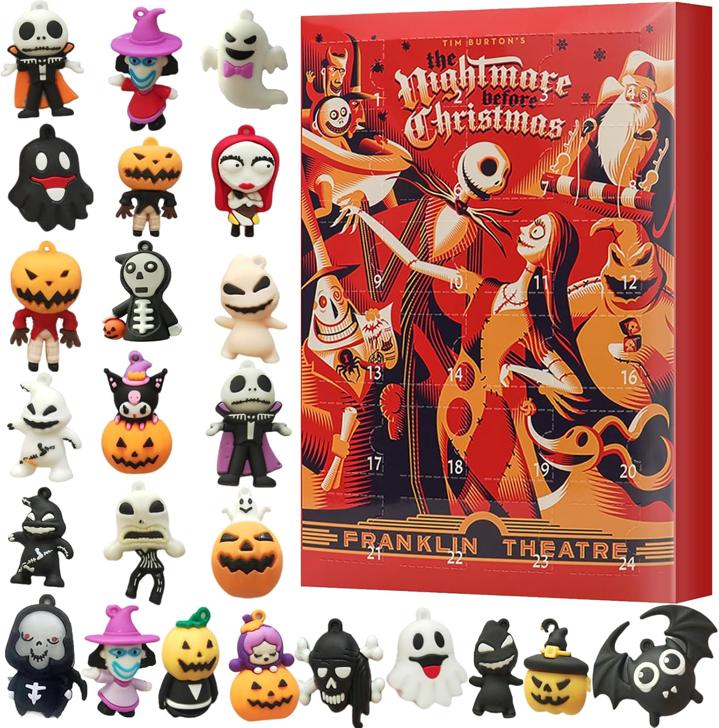Halloween Advent Calendar 2024, 24 Days of Halloween Countdown Calendar, Christm