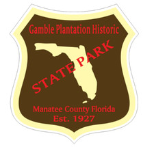 5" gamble plantation historic state park bumper sticker decal usa made