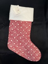 Brand New With Tags Pottery Barn Jolie Quilted Christmas Stocking