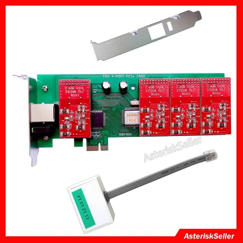 Asterisk PCIE AEX410,FXO Card Issabel Freepbx Vitalpbx Adapter Controller Tdm410