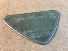 Vintage Alfa Romeo By Liven International Metal Plaque Warranty Card