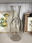 Vintage Since 1852 Glass Milk Bottle Jug Wine Water Carafe Mason Vase Embossed