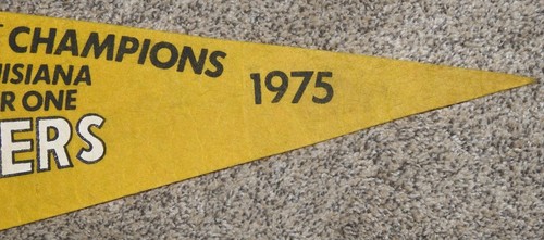 Vintage 1975 Steelers Super Bowl IX I was There Facsimile Signatures Pennant - Picture 4 of 8
