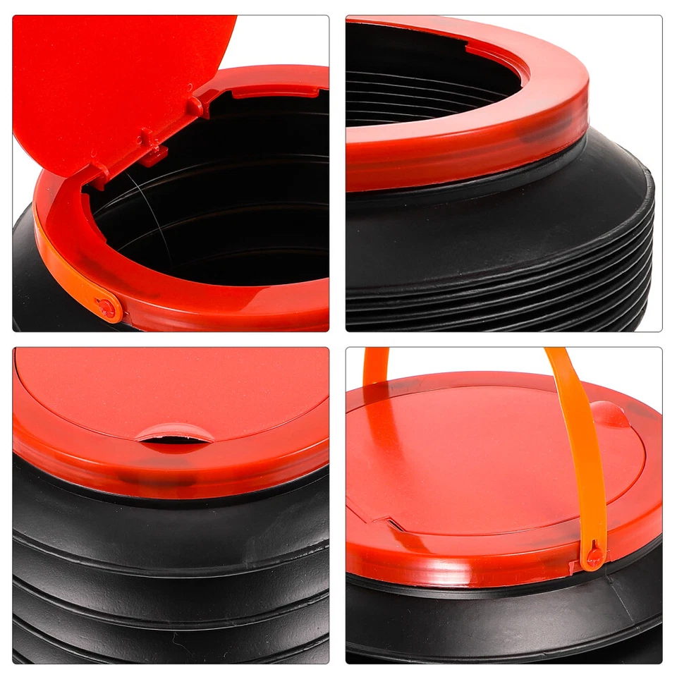 Zusammenklappbarer Mülleimer Strandeimer Tragbarer Faltbarer Wassersack - Bild 2 von 4