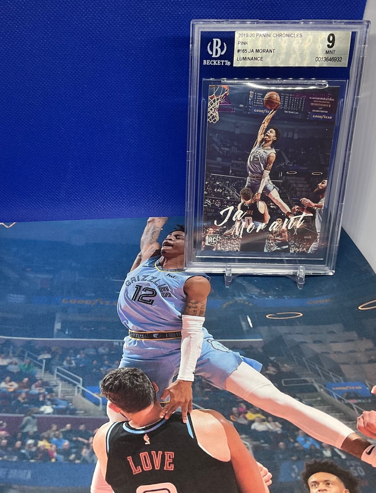 2019-20 Panini Chronicles #165 Ja Morant  Rookie  -  Luminance BGS 9 Grizzlies