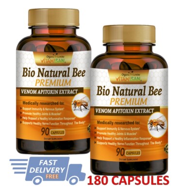 2 NATURAL BEE Venom Extract anti-inflamatory Extracts Arthritis Abee therapy