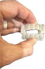 VTG RARE VAMPIRE DRACULA WEREWOLF TEETH FANGS PLASTIC HALLOWEEN COSTUME SCARY