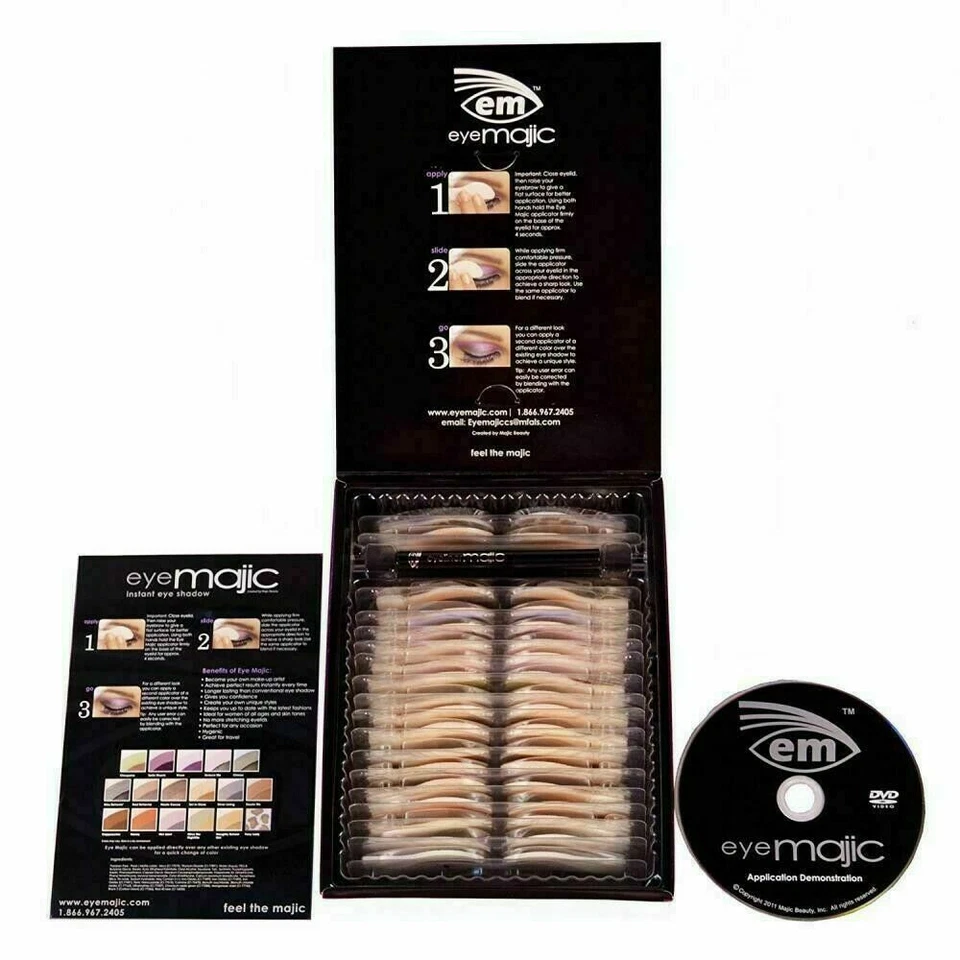 Eye Majic Beauty Instant Eyeshadow 16 Application Variety Pack - New With Box - Image 2 of 3